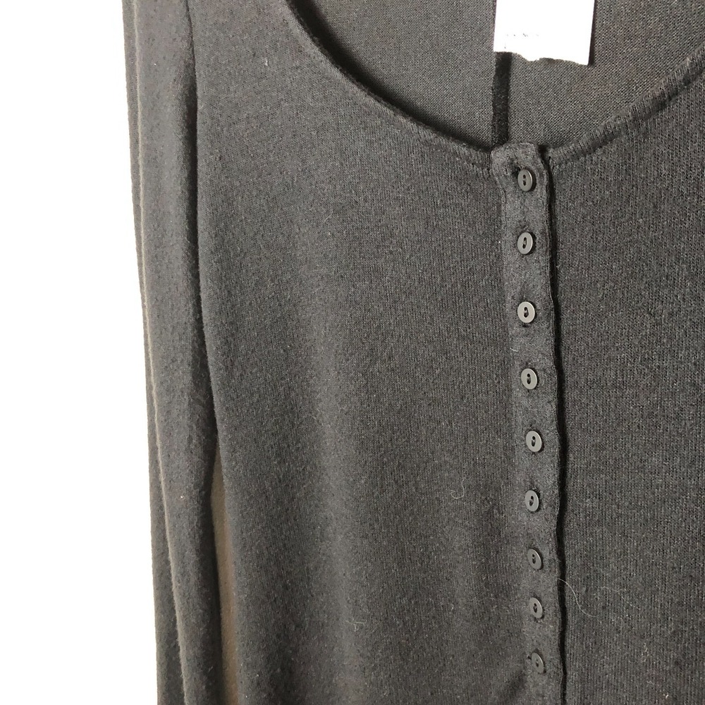 NEW Out from Under Womens Lounge Around‎ Knit Henley Romper Size L Black Cozy - Picture 7 of 13